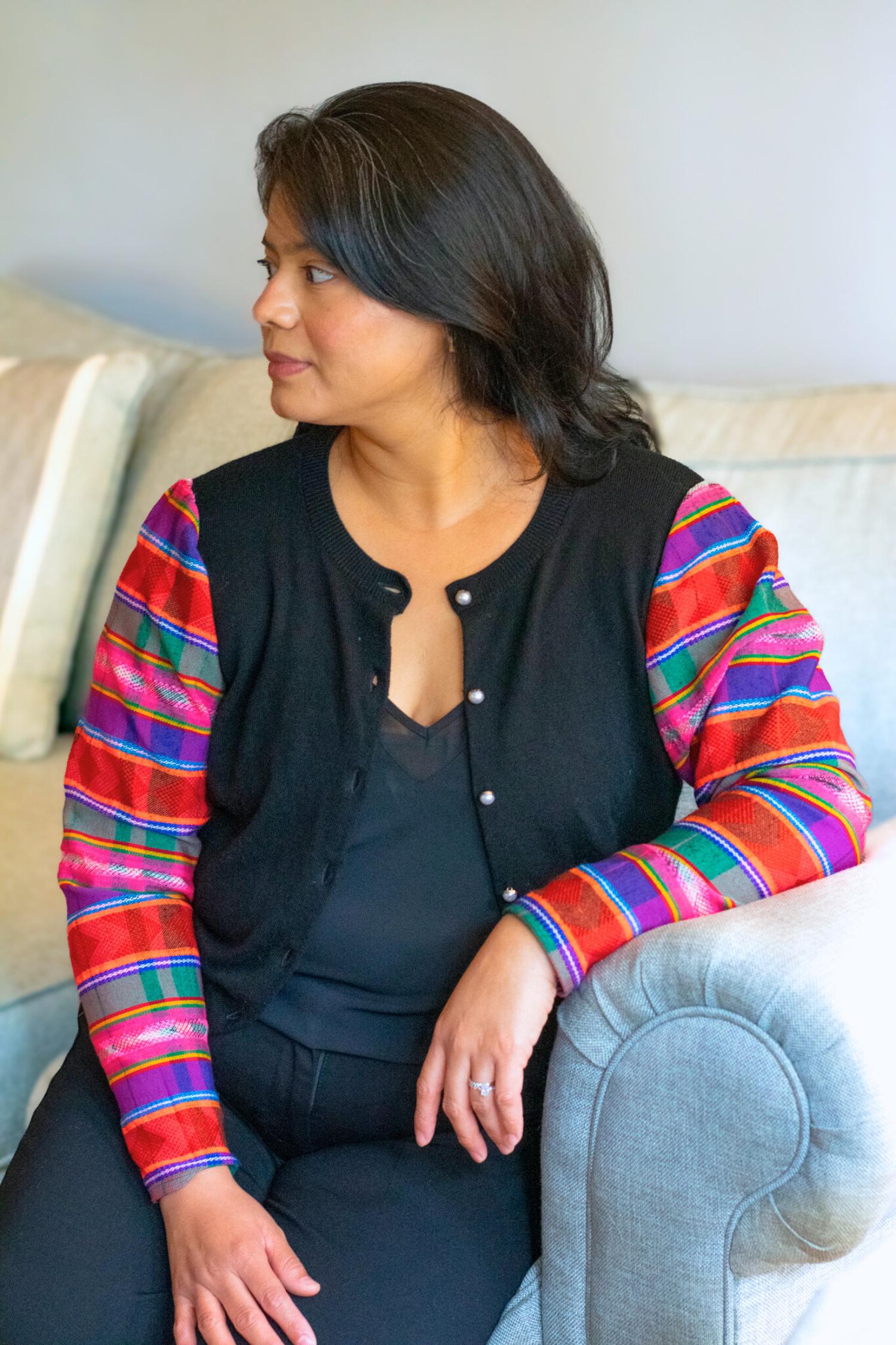 White Pearls Classic Cardigan