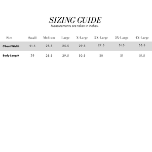sizing chart